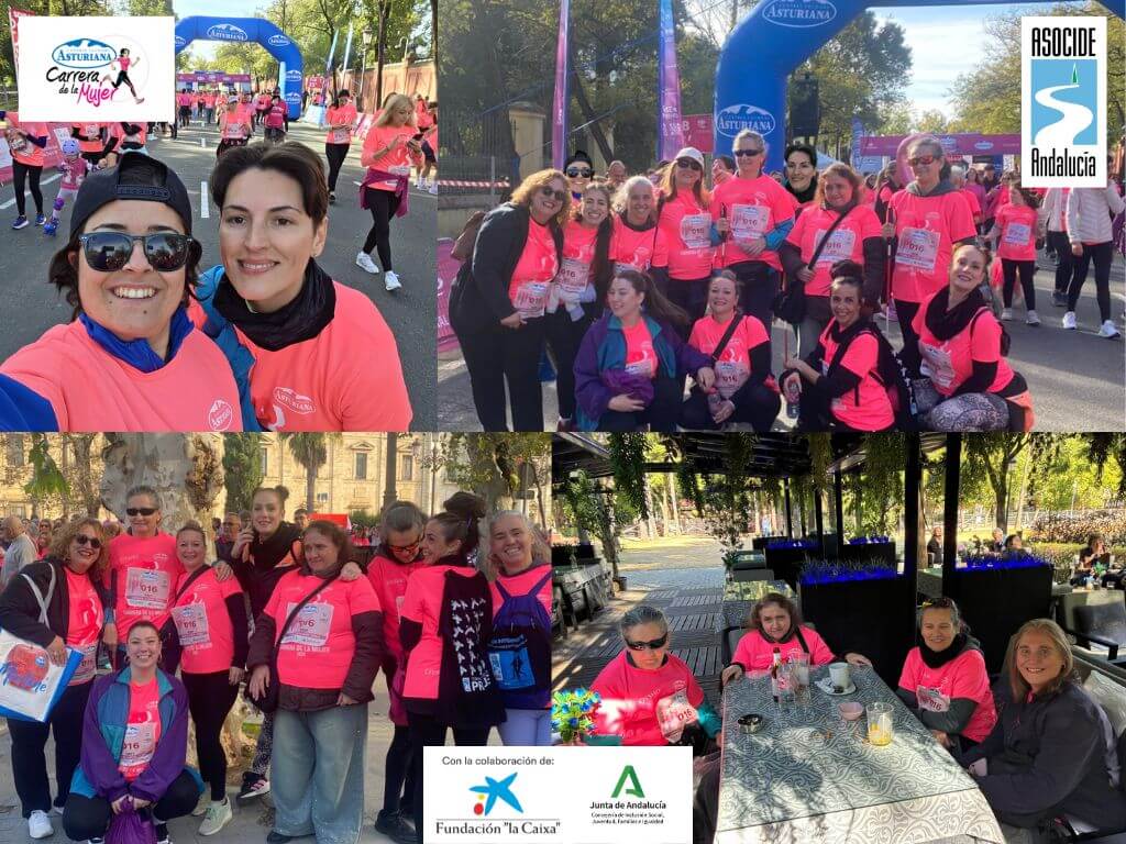 Montaje con diferentes fotos del día de la Carrera.